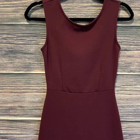 Forever 21 Maroon Fitted Dress - Picture 3 of 3